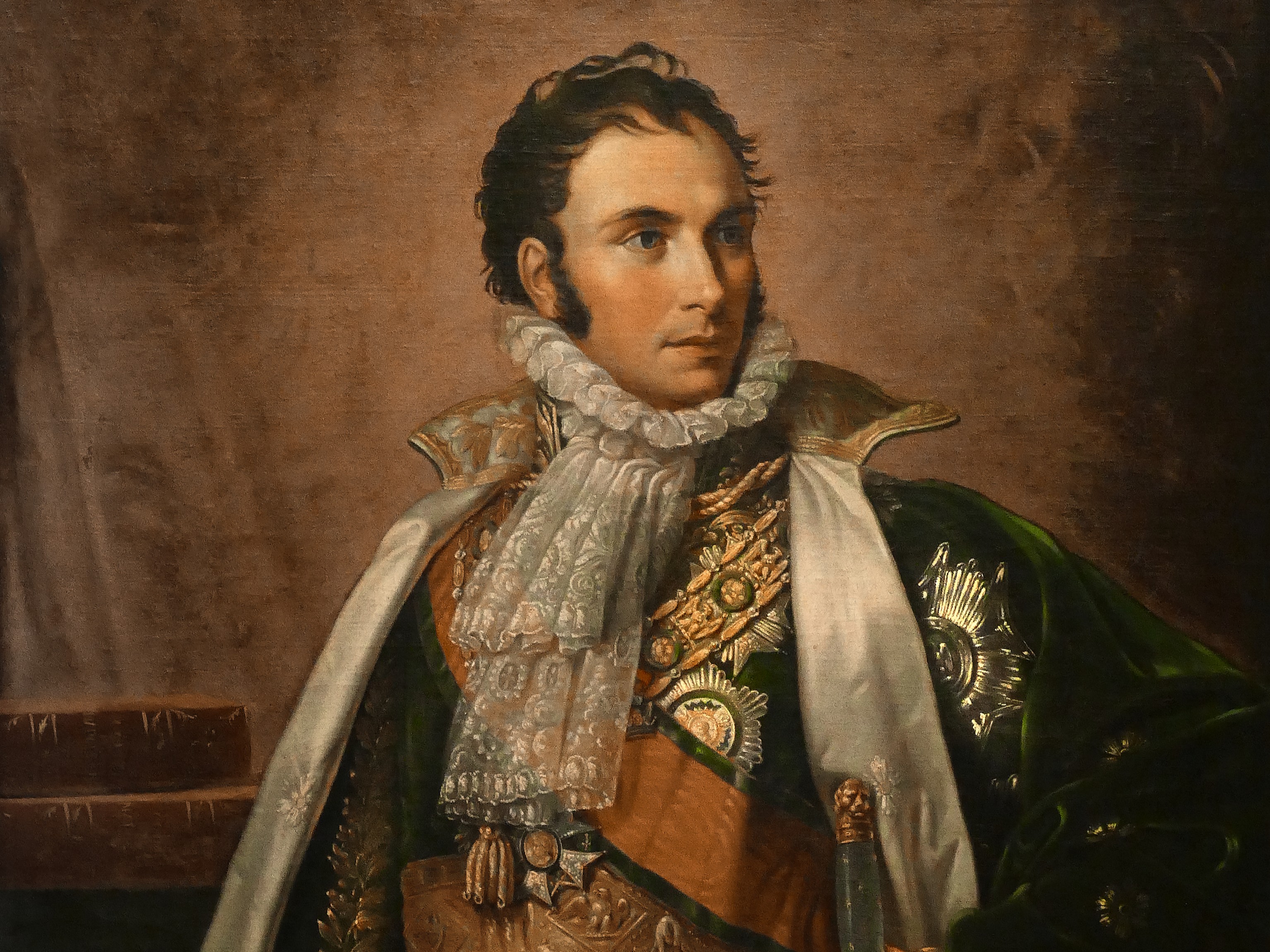 Ölgemälde Vizekönig Eugène de Beauharnais Vizekönig Eugène de Beauharnais, anonymes Ölgemälde nach
François Pascal Simon Gérard, nach 1814, Privatbesitz